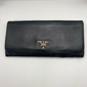 Prada Black Long Wallet